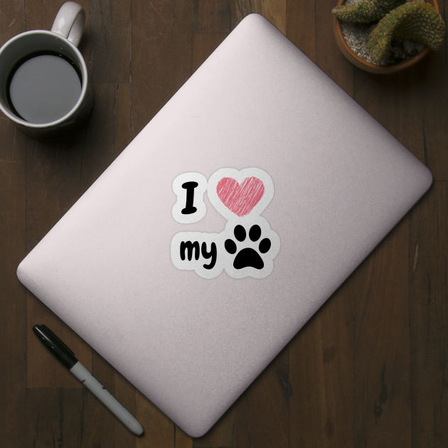 I love my dog by Simple D.